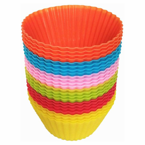 Morandi Color Series Eco-Friendly Disposable <b>Silicone</b> Mafen Cup <b>Baking</b> Cake Mold Rectangular Circular Square Thickened for Baked - Product Image 1
