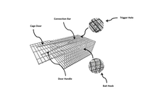 Piège à souris en fil métallique – Piège vivant multi-captures pour souris et rats – Écologique, portable, design rectangulaire – Contrôle des nuisibles pour la ferme et la maison