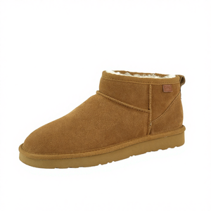 Botas de Tobillo Clásicas para Mujer, Cálidas, Térmicas, de Otoño e Invierno, de Piel de Vaca Genuina, Forro de Lana de Oveja, Impermeables - Product Image 4