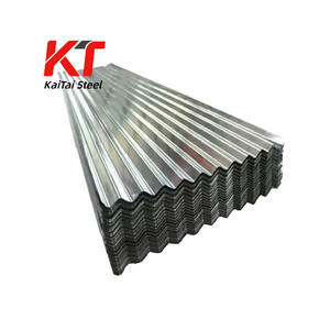 Lamiera di Acciaio Zincata Ondulata ASTM A653 SGCC DX51D Z275, Materiale Edile in <span class=keywords><strong>Metallo</strong></span> Rivestito in Zinco 0,5mm - Product Image 2