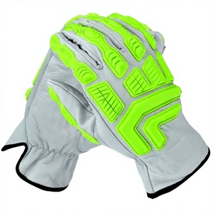 JNA Group Durable Anti-Impact TPR Riding Gloves Cut Level 5 Safety Mechanical Oil Resistant Waterproof Oil Field Working EN388 - Product Image 1