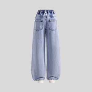Nuovi Jeans Primaverili/Autunnali per Ragazze, Pantaloni Larghi Casual a Gamba Dritta per Bambine Più Grandi, Eleganti e Versatili - Product Image 2