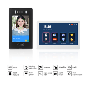 Miễn phí đám mây RFID Đầu đọc thẻ kiểm soát truy cập hệ thống nhận dạng khuôn mặt sinh trắc học tham dự <span class=keywords><strong>video</strong></span> Cửa Điện thoại kiểm soát truy cập - Product Image 2