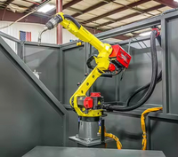 Station de soudage robotisée automatique Fanuc ARC Mate 100iD avec soudeuse à arc pour le soudage de l'acier inoxydable
