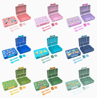 Aohea Dernière boîte à lunch portable sans BPA, étanche, multi-compartiments, compatible lave-vaisselle et micro-ondes, pour enfants et étudiants