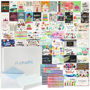 60 Biglietti di Auguri Unici per <span class=keywords><strong>Compleanno</strong></span> con Buste e Adesivi, Biglietti di <span class=keywords><strong>Compleanno</strong></span> Vuoti 4x6 in Confezione, Scatola di Biglietti di <span class=keywords><strong>Compleanno</strong></span> per Ufficio - Product Image 3