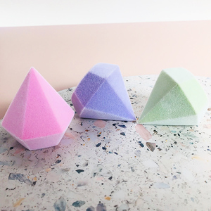 <span class=keywords><strong>Latex</strong></span> Miễn Phí Tím Màu Xanh Chất Lượng Cao Siêu Mềm Microfiber Nhung Kim Cương Trang Điểm Máy Xay Sinh Tố Bọt Biển Cho Mặt Nền Tảng - Product Image 2