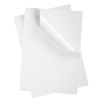 Étiquettes A4 PET pour imprimante jet d'encre et laser, brillantes/blanches/transparentes/semi-transparentes, autocollantes, adaptées aux imprimantes jet d'encre
