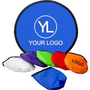 Disco Volador Plegable de Nylon con Logotipo Personalizado y Bolsa para Eventos Promocionales al Aire Libre - Product Image 1