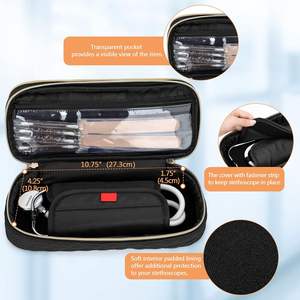 Double Layer <b>Stethoscope</b> <b>Case</b> Compatible with <b>Stethoscope</b>, <b>Stethoscope</b> Carrying <b>Case</b> Travel Bag for Nurse Accessories, Black - Product Image 3