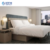 Ensemble de meubles de chambre d'hôtel de luxe moderne Homewood Suites Hilton, en bois de chêne, écologique, durable, pour usage commercial, hôtels