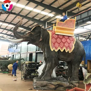Animatronic 코끼리 동물 동상 모델 타고 판매