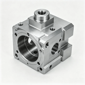 ตัวเรือนอะลูมิเนียมกลึง CNC ความแม่นยำสูง, บล็อกวาล์วอัลลอยด์แบบกำหนดเอง OEM, ตัวเรือนกลไกแบบกัด 5 แกน - Product Image 3