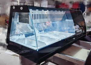 Réfrigérateur commercial en acier inoxydable/verre et <span class=keywords><strong>vitrine</strong></span> réfrigérée pour salades et pizzas - Product Image 6