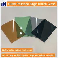Verre flotté teinté 3-12 mm gris clair/gris foncé/noir bronze, feuilles de verre trempé laminé 3300*2140 mm pour bâtiments industriels