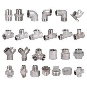 Union Pipe Fitting Conical Seat SS Stainless Steel Union Elbow