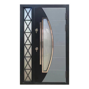 <span class=keywords><strong>Porte</strong></span> de sécurité en acier au design moderne, <span class=keywords><strong>porte</strong></span> <span class=keywords><strong>d</strong></span>'entrée principale, design de <span class=keywords><strong>porte</strong></span> en acier extérieure bon marché à vendre - Product Image 1