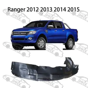 Revestimiento de guardabarros interior de coche delantero para FORD RANGER 2012 2013 2014 2015 revestimiento de guardabarros de protección contra salpicaduras delantero