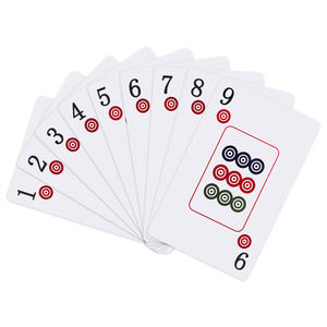 ไพ่มาห์จงขนาดใหญ่ พื้นผิวด้าน ผลิตจากพลาสติก รูปทรงสี่เหลี่ยมผืนผ้า ไพ่หมายเลข ชุดไพ่โป๊กเกอร์ สำหรับครอบครัว คาสิโน คลับ ห้องโป๊กเกอร์ - Product Image 6