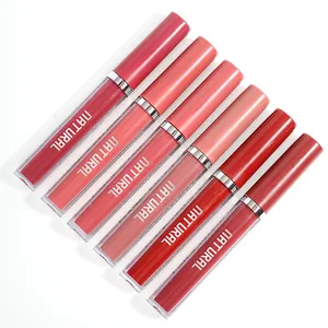 Hoge Kwaliteit Custom Make-Up Lipgloss 6 Kleuren Lippenstift Langdurige Waterdichte Lipgloss Set