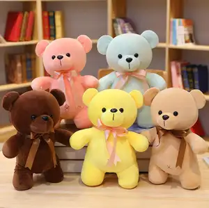 23/30cm Kawaii 서있는 곰 봉제 인형 장난감 곰 봉제 부드러운 동물 인형 다채로운 곰 장난감 크리스마스 선물