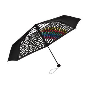 Parapluie pliant ultramince avec sac de rangement, lampe torche professionnelle écologique télescopique, ouverture manuelle, couleur changeante, soleil, 3 couleurs - Product Image 2