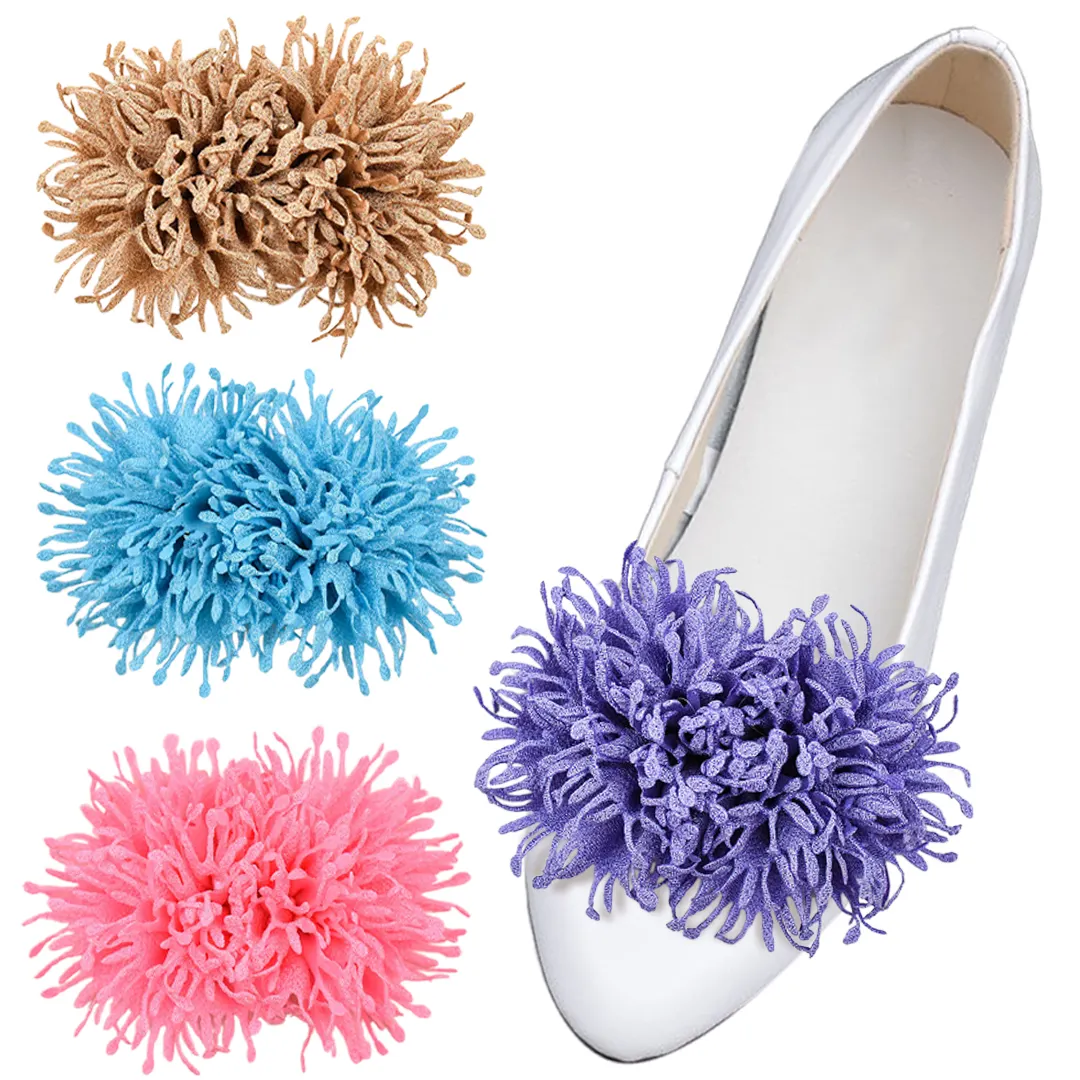 Accessori staccabili tacchi donna fiori fermaglio scarpe decorazioni scarpe fibbia
