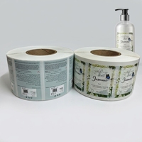 Étiquette cosmétique adhésive personnalisée, imperméable, résistante aux rayures, autocollant en PET pour pot ou bouteille cosmétique