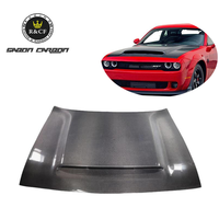 Kit de capot moteur en fibre de carbone style démon pour Dodge Challenger 2015+