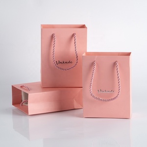 Bolsas de Papel Kraft Resistentes y Reciclables de Lujo, Color Rosa, 12x5.7x1.6cm, para Boutique, Negocios, Manualidades, Regalos, Cumpleaños - Product Image 5
