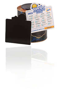 Calendrier magnétique pour réfrigérateur de forme personnalisée, style Art Déco, avec sections de planification mensuelle et hebdomadaire - Product Image 2