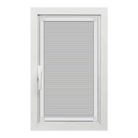 Fenêtres en aluminium avec persiennes internes Stores magnétiques à double vitrage Verre avec système de commande magnétique
