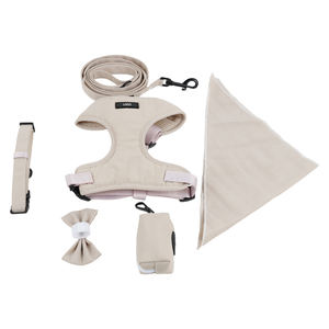 Set <span class=keywords><strong>Collare</strong></span> e Pettorina per Cani in Tessuto di Nylon Resistente al Lavaggio, Personalizzabile con <span class=keywords><strong>Nome</strong></span>, Pettorina Anti-Trazione e Guinzaglio, Previene il Soffocamento - Product Image 1