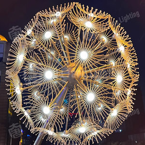 Esfera de Luz Decorativa con Forma de Diente de León para Caminos Nocturnos e Instalaciones en Parques - Product Image 4