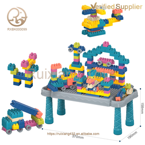 Table de construction créative pour enfants avec 88 pièces, jouet éducatif, fonction éducative précoce pour jouer - Product Image 2