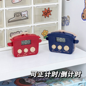 Mini Rice Cooker <b>Timer</b> 60 Min LCD Display Magnetic Kitchen Study Reminder Alarm Clock Red White Blue - Product Image 4