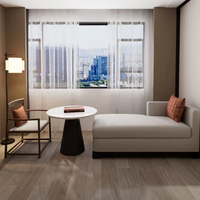 JINYU Factory, vente en gros de lits en bois modernes pour hôtels, ensemble de meubles pour salon et chambre à coucher, mobilier d'hôtel, configuration flexible