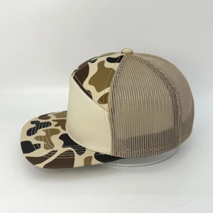 Casquette ajustable pour homme en maille animale 7 panneaux Casquette en coton Casquettes de camionneur personnalisées Canard Camo - Product Image 5