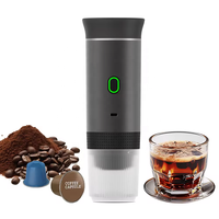 Machine à Café Portable Mini Expresso à Capsules 3-en-1 Multifonction Automatique pour Maison et Voyage, Infusion Froide et Chaude