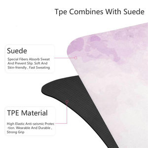 <span class=keywords><strong>Tapis</strong></span> <span class=keywords><strong>de</strong></span> yoga en microfibre naturelle et TPE, en suè<span class=keywords><strong>de</strong></span> végétalien, absorbant la transpiration, à prix abordable, pour le sport, marque privée, vente en gros, durable - Product Image 2