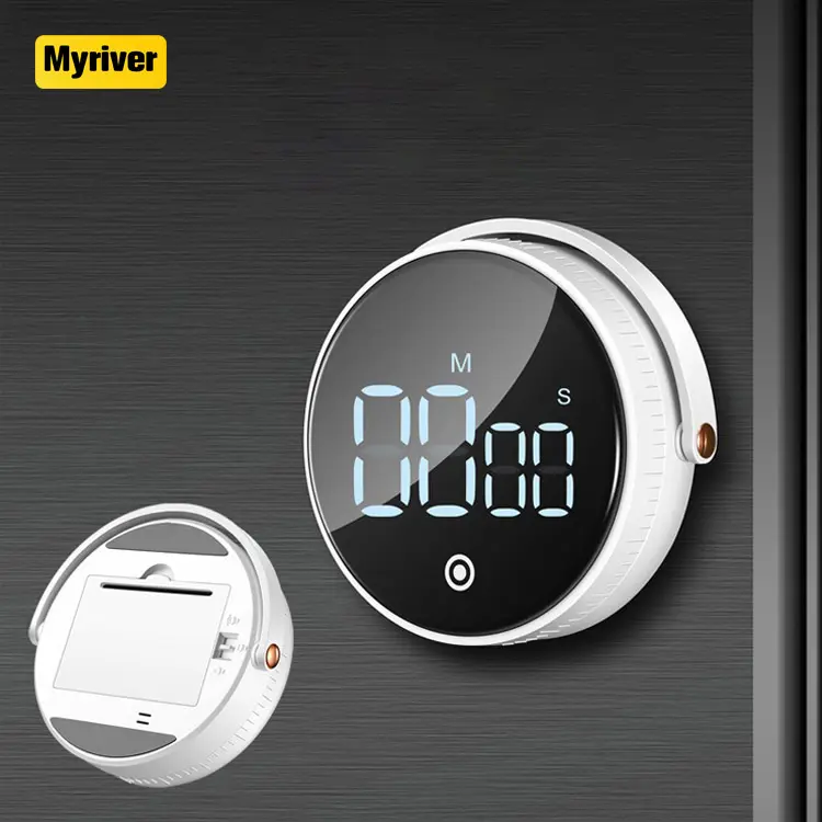 Myriver-cronómetro con alarma, temporizador de cocina, cuenta atrás Magnética, Led, Digital, para niños, profesores, aula, tareas, Fitness