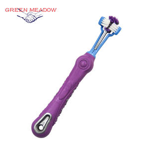 Cepillo de dientes para mascotas de tres cabezales a <span class=keywords><strong>precio</strong></span> de fábrica para <span class=keywords><strong>perros</strong></span> y gatos Herramienta de cuidado <span class=keywords><strong>bucal</strong></span> de cerdas suaves - Product Image 4