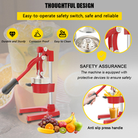 JK Professionele Zware Handmatige Citruspers Sinaasappel/Citroenpers met Stand, Hoge Stijfheid Metalen Constructie, CE Gecertificeerd