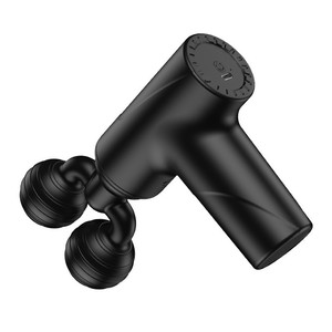 Pistolet de massage à double tête, mini pistolet avec moteur sans balais, contrôle de vitesse, 3 vitesses, relaxation musculaire, masseur de fitness - Product Image 1