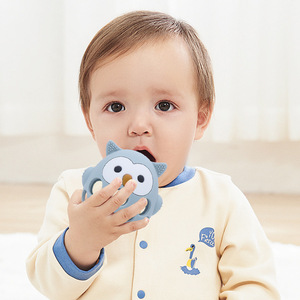 Juguete Educativo Unisex Tongtu, Sonajero de Silicona para Bebés, Bola de Agarre con Forma de Búho para Masticar para Bebés y Niños Pequeños - Product Image 2