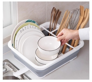 Égouttoir à <span class=keywords><strong>vaisselle</strong></span> pliable Portable pour Camping en plein air pliable PP étendoir ensemble organisateur pour <span class=keywords><strong>vaisselle</strong></span> - Product Image 6
