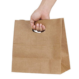 Sac en papier de boulangerie sacs en papier alimentaire avec Logo vente en gros emballage de pain de boulangerie sac en papier enduit <span class=keywords><strong>mcdonalds</strong></span> - Product Image 6