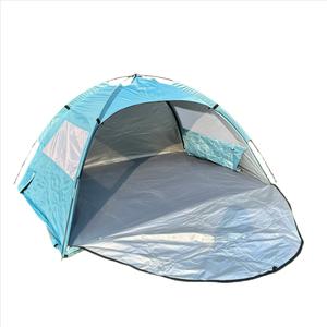 Abri de plage hexagonal portable, protection UV, tente de glamping, parasol facile à <span class=keywords><strong>d</strong></span>éplier pour le camping en famille en plein <span class=keywords><strong>air</strong></span> - Product Image 1
