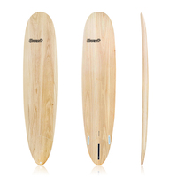 Planche de surf longboard en époxy de haute qualité OEM 9'0, en fibre de verre teintée, pour le surf