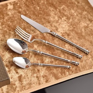 Sendok garpu pisau Stainless steel, empat set peralatan makan Barat Eropa kombinasi - Product Image 4